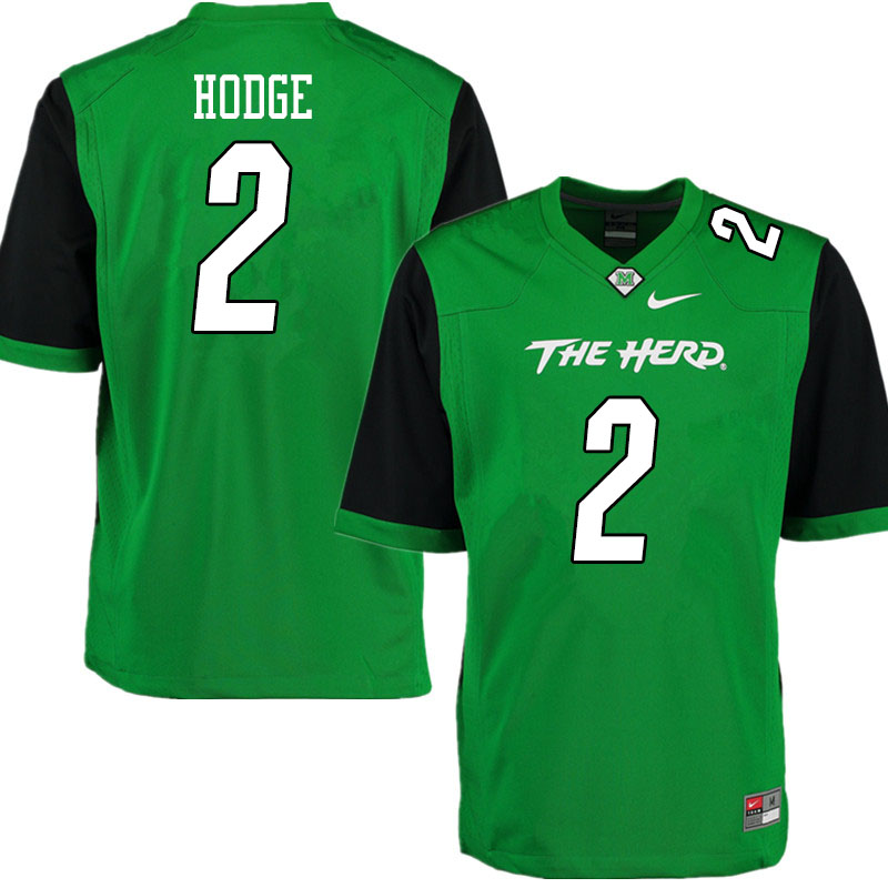 Men #2 Darius Hodge Marshall Thundering Herd College Football Jerseys Sale-Gren